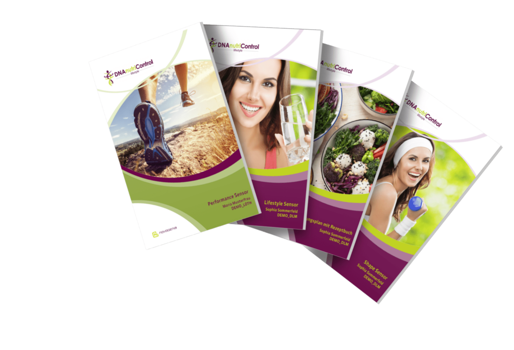 a group of brochures with images of women