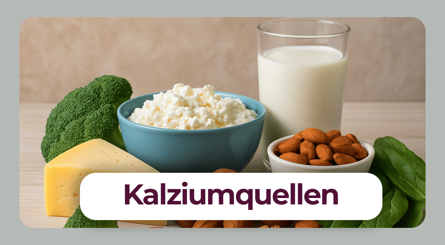 Lebensmittel mit viel Kalzium