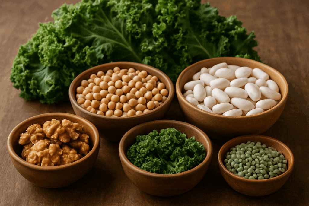 Vegane Lebensmittel mit viel Kalzium