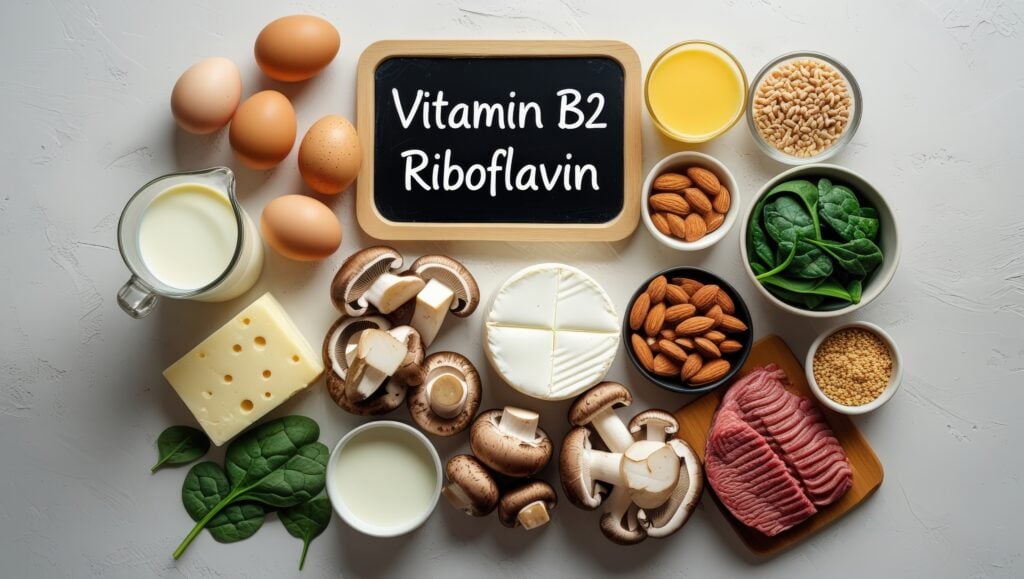 Vitamin B2: Lebensmittel