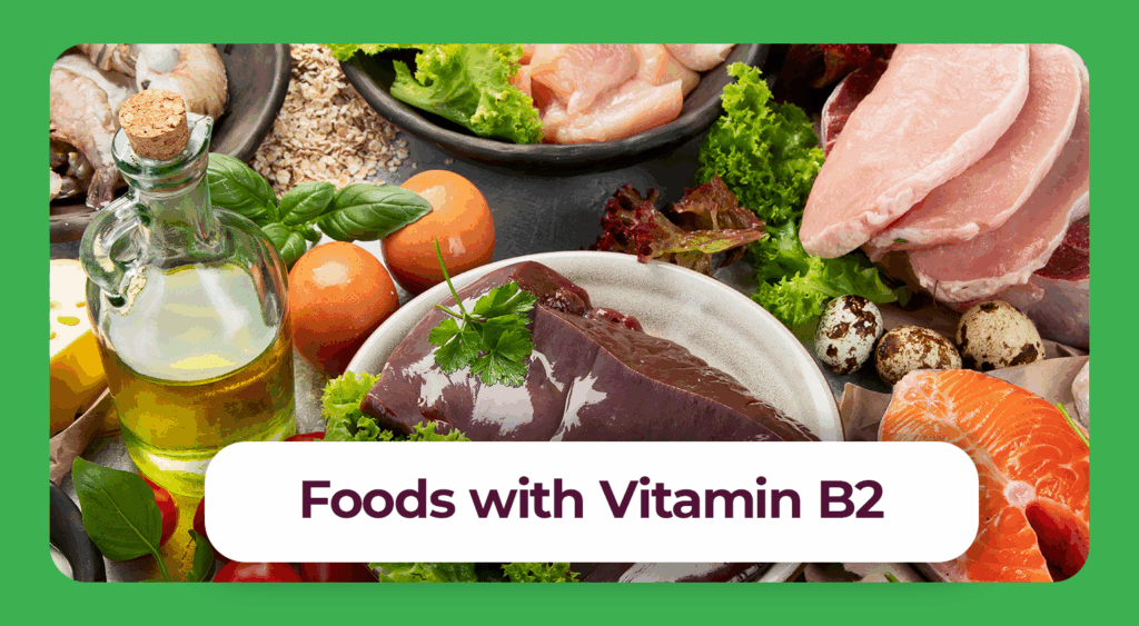 Vitamin B2 iriboflavin n food