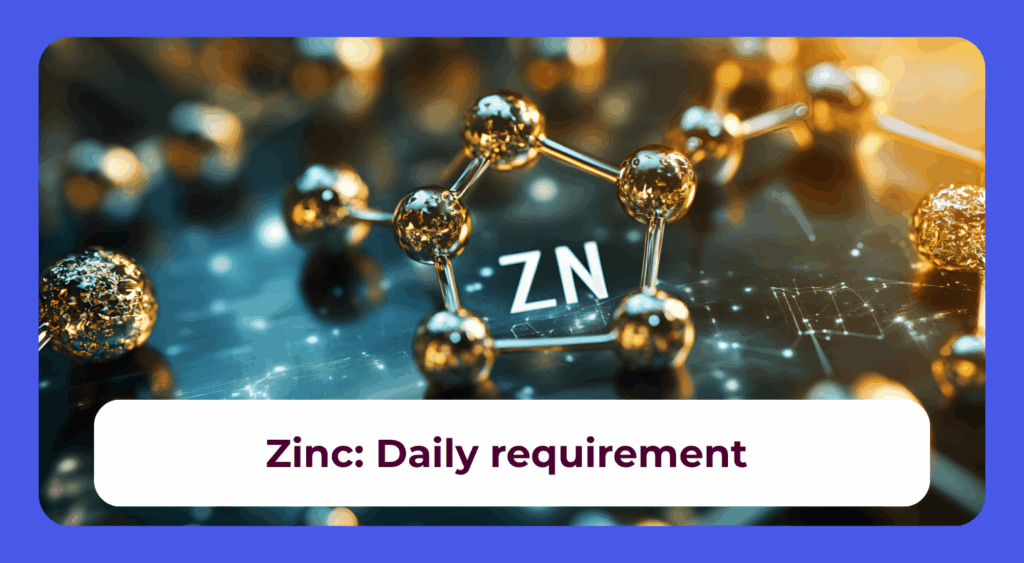Zinc daily dosagem effects